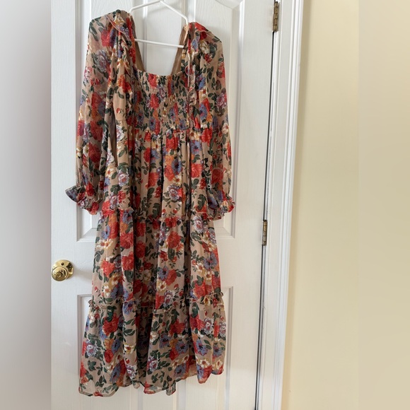 In Bloom Floral V-Neck Dress - Picture 5 of 5